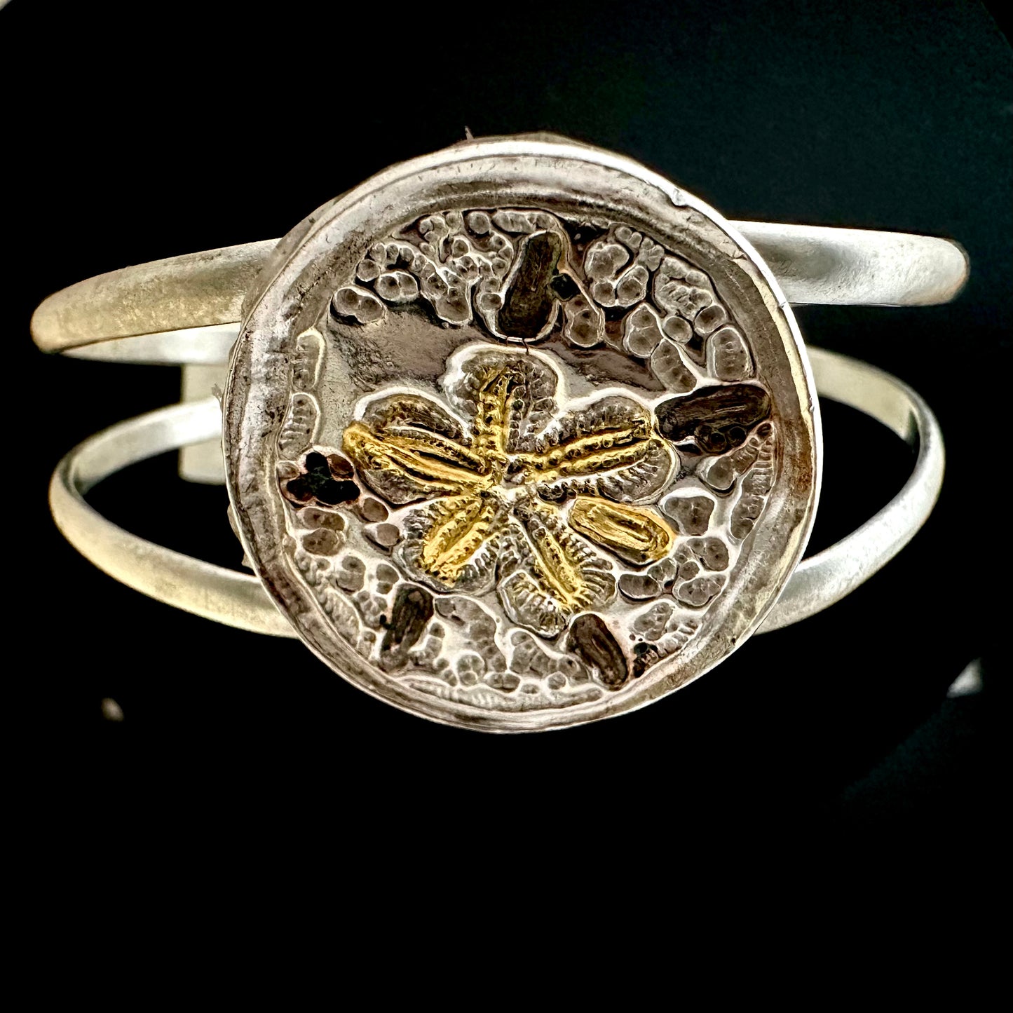Sand Dollar  Medallion Cuff