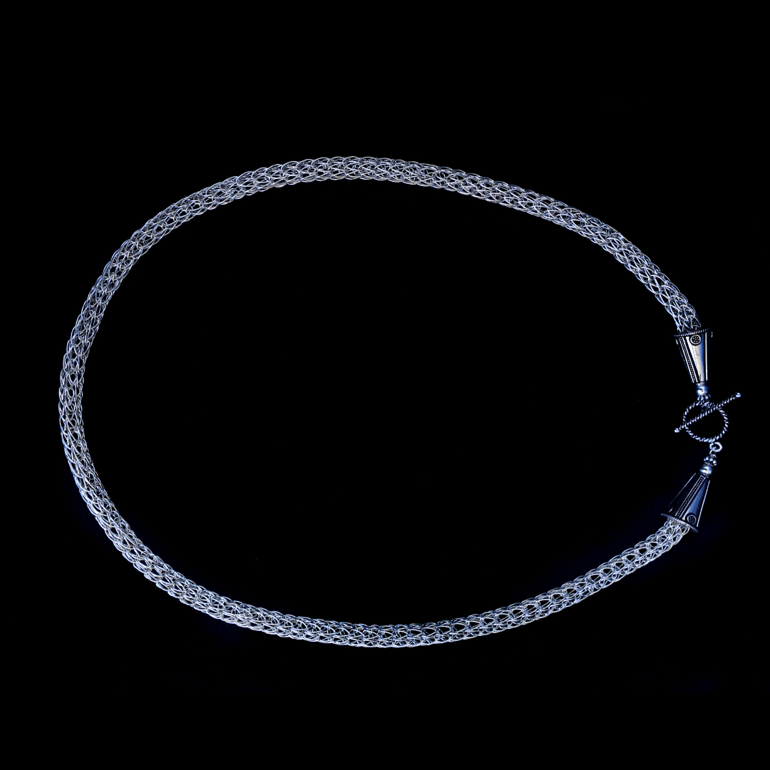 Necklace Viking Knit Sterling Silver - HIMANI SILVER JEWELRY