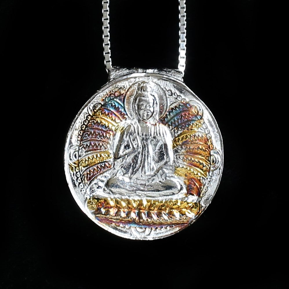 Buddha Surrounded By Light Pendant - HIMANI SILVER JEWELRY