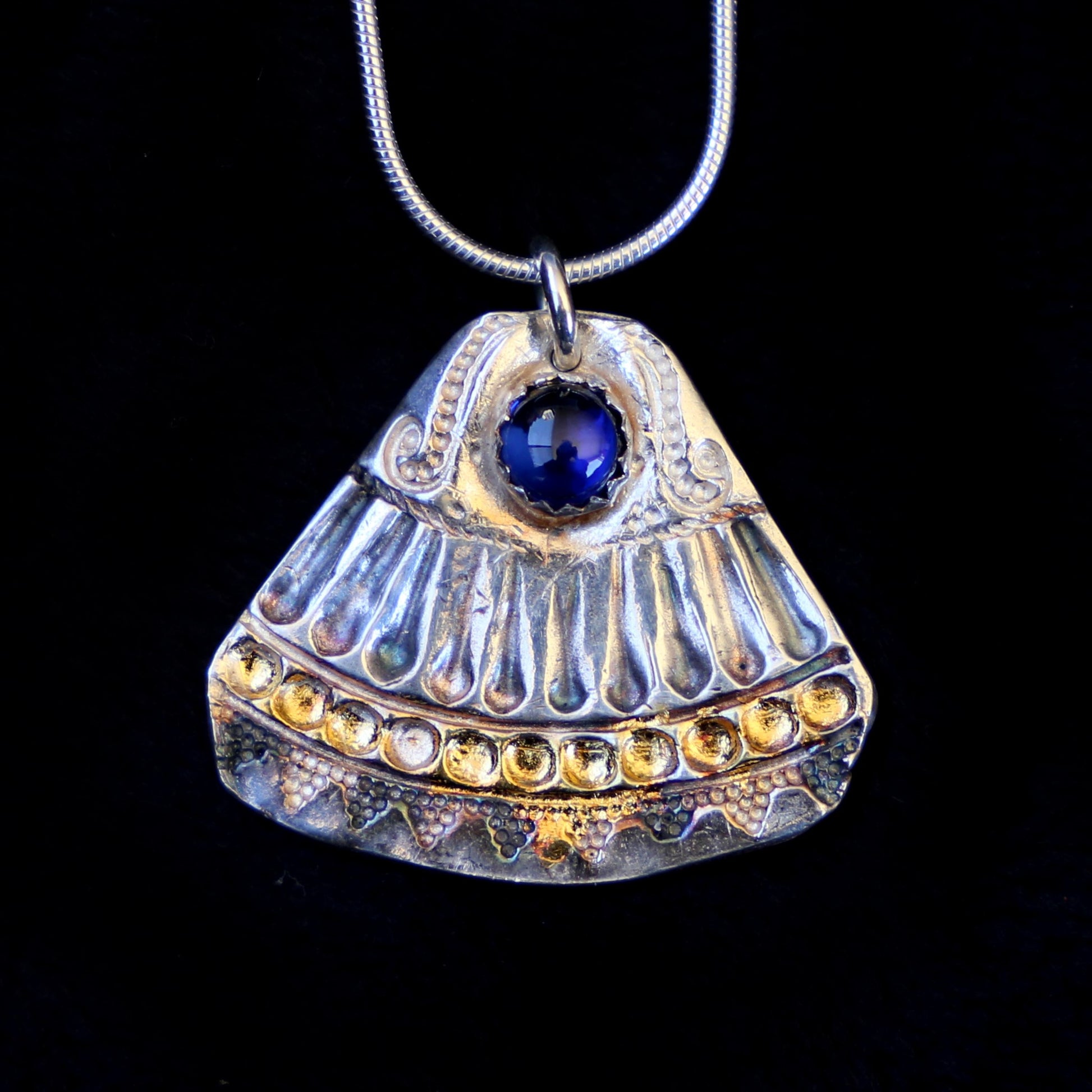 Blue Lapis India Pendant - HIMANI SILVER JEWELRY