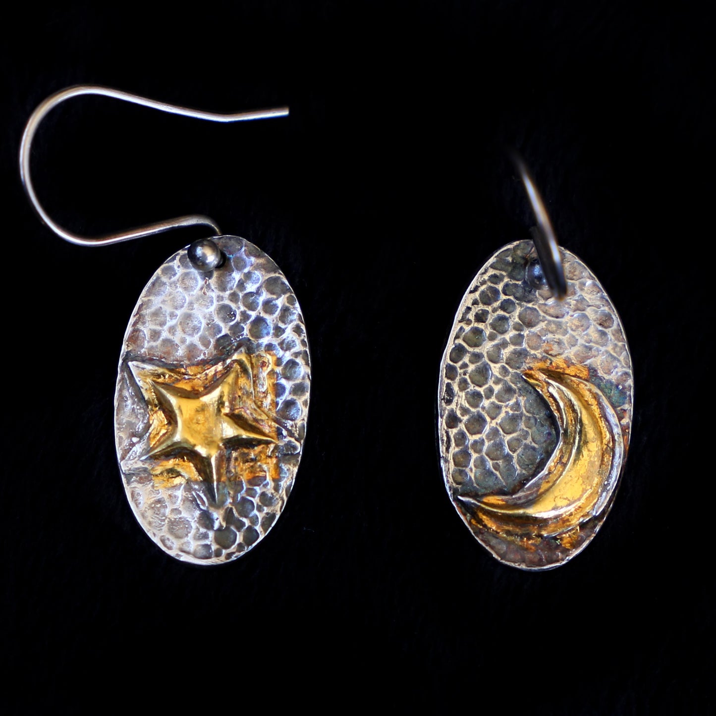 Petite Earrings Star And Moon - HIMANI SILVER JEWELRY