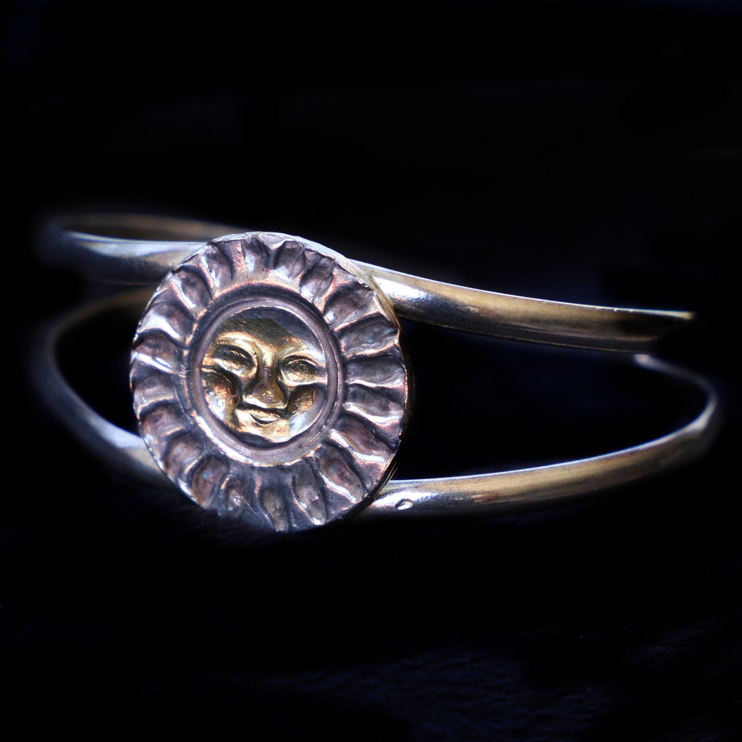 Bracelet With Sun Face Medallion - HIMANI SILVER JEWELRY