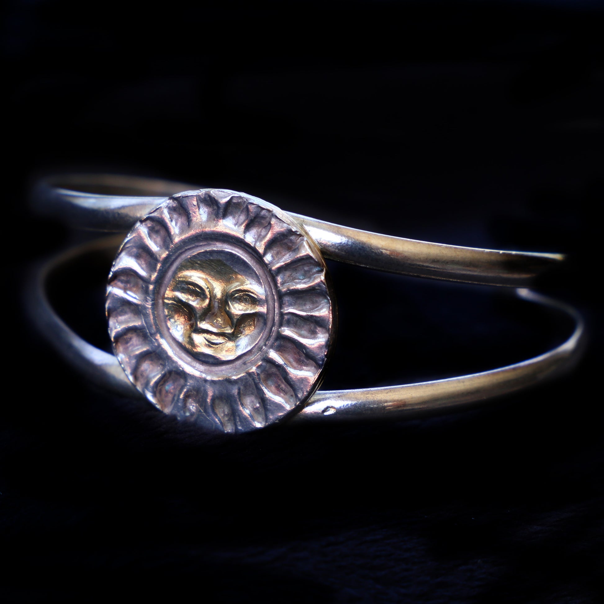 Bracelet With Sun Face Medallion - HIMANI SILVER JEWELRY