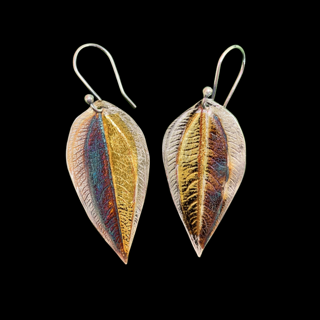 Princess Leaf Earrings - HIMANI SILVER JEWELRY