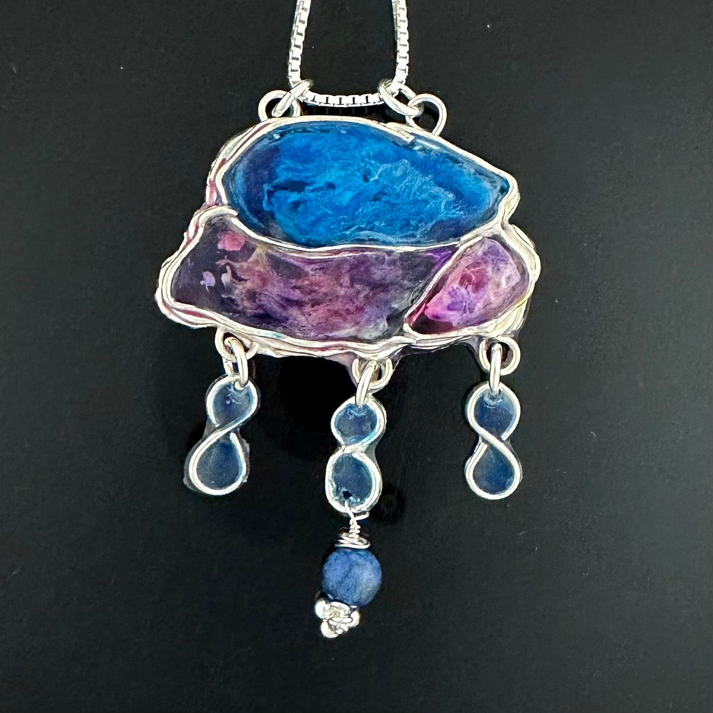 Pendant Pure Silver "Sunset At The Lake" - HIMANI SILVER JEWELRY