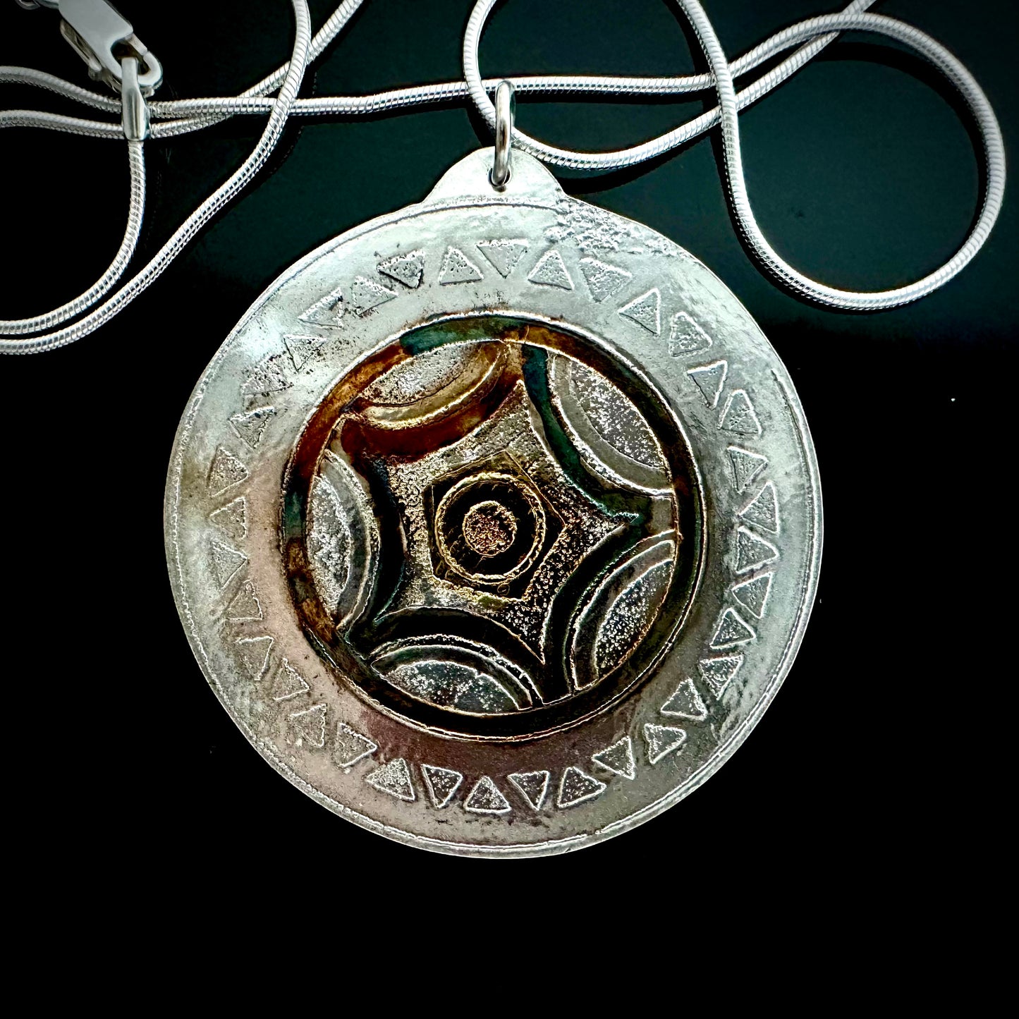 Pendant Etched Sun In Star