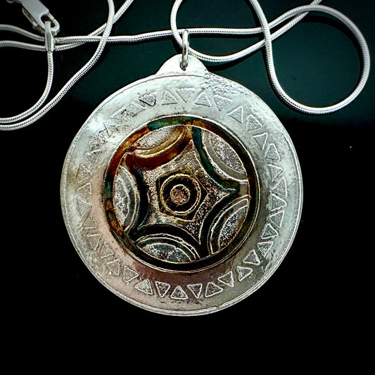 Pendant Etched Sun In Star