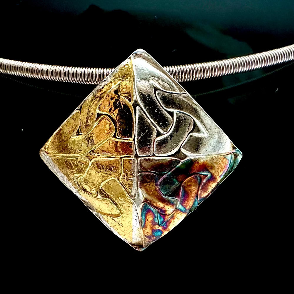 Two-Sided Celtic Knot and Maple Pendant