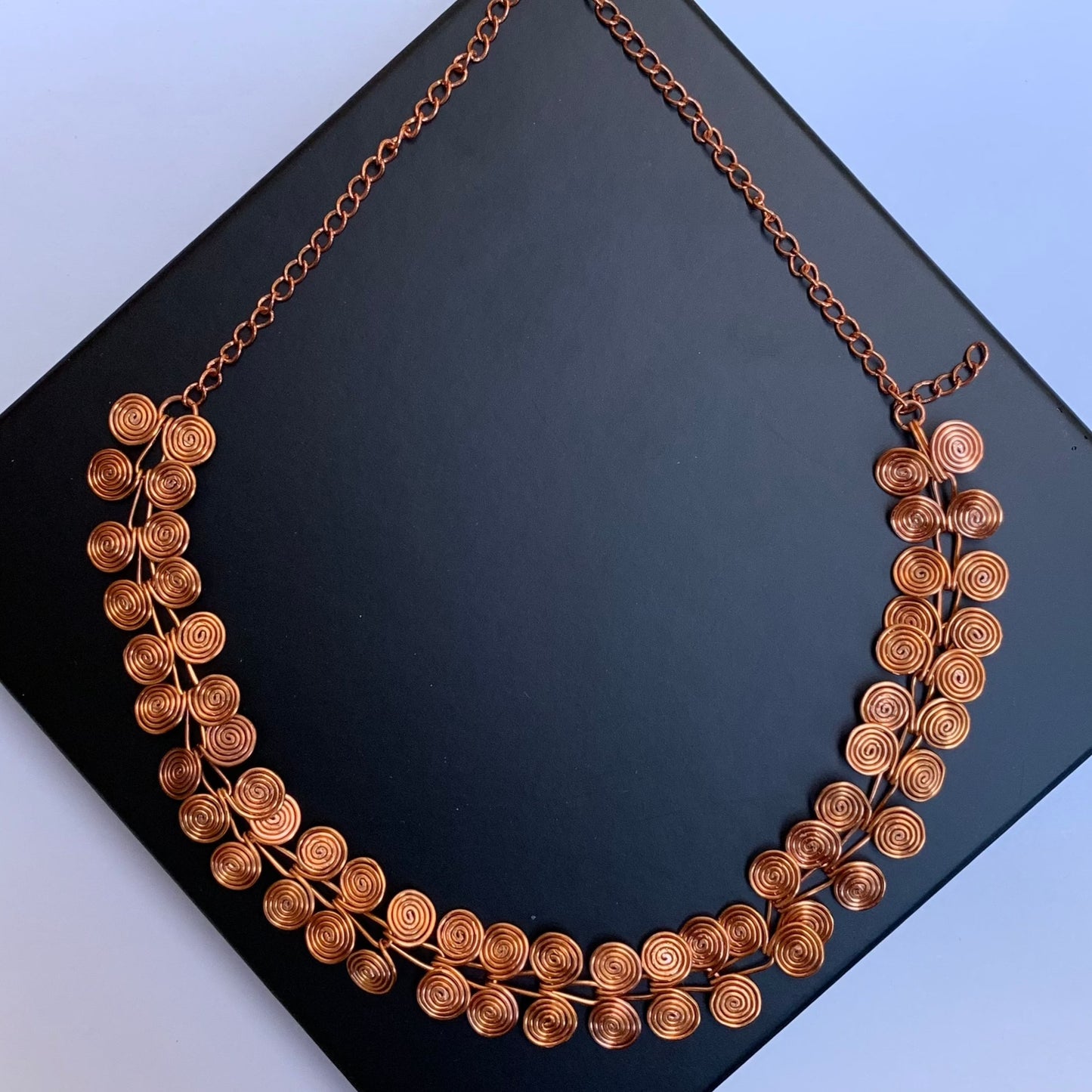 Egyptian Coil Chain Copper Necklace - HIMANI SILVER JEWELRY