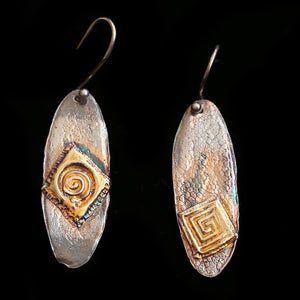 Earrings Snakeskin Background With Overlay Pattern GIFTED