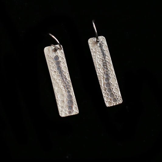 Etched Sterling silver Bubble Pattern Earrings - HIMANI SILVER JEWELRY