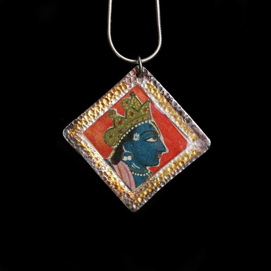 Krishna Pendant - HIMANI SILVER JEWELRY