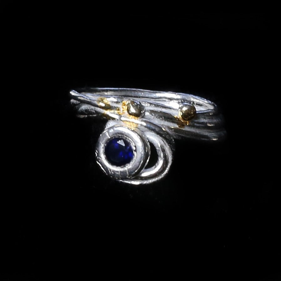 Lacy Blue Sapphire Ring - HIMANI SILVER JEWELRY