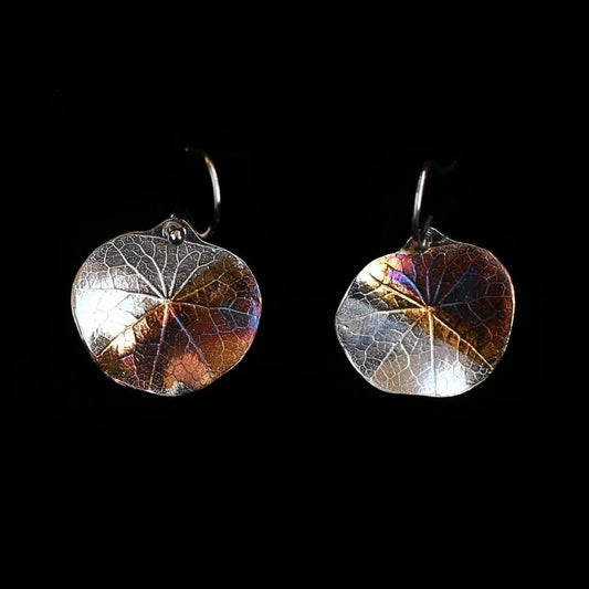 Nasturtium leaf earrings - HIMANI SILVER JEWELRY