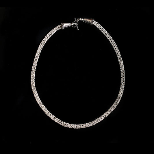 Necklace Viking Knit Sterling Silver - HIMANI SILVER JEWELRY