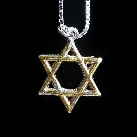 Star of David Outline Pendant - HIMANI SILVER JEWELRY