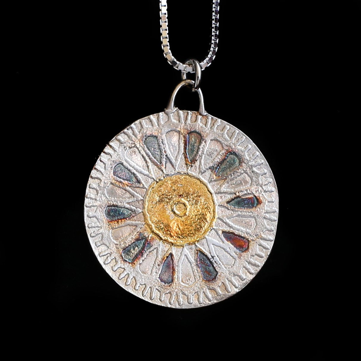 Sunflower pattern - HIMANI SILVER JEWELRY