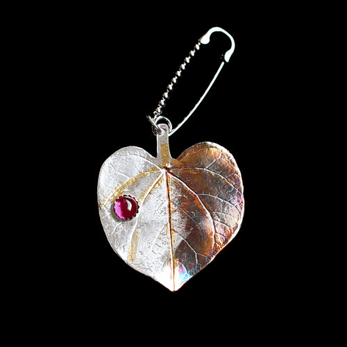 Redbud Leaf Brooch or Pendant
