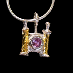 Amethyst Scroll Pendant