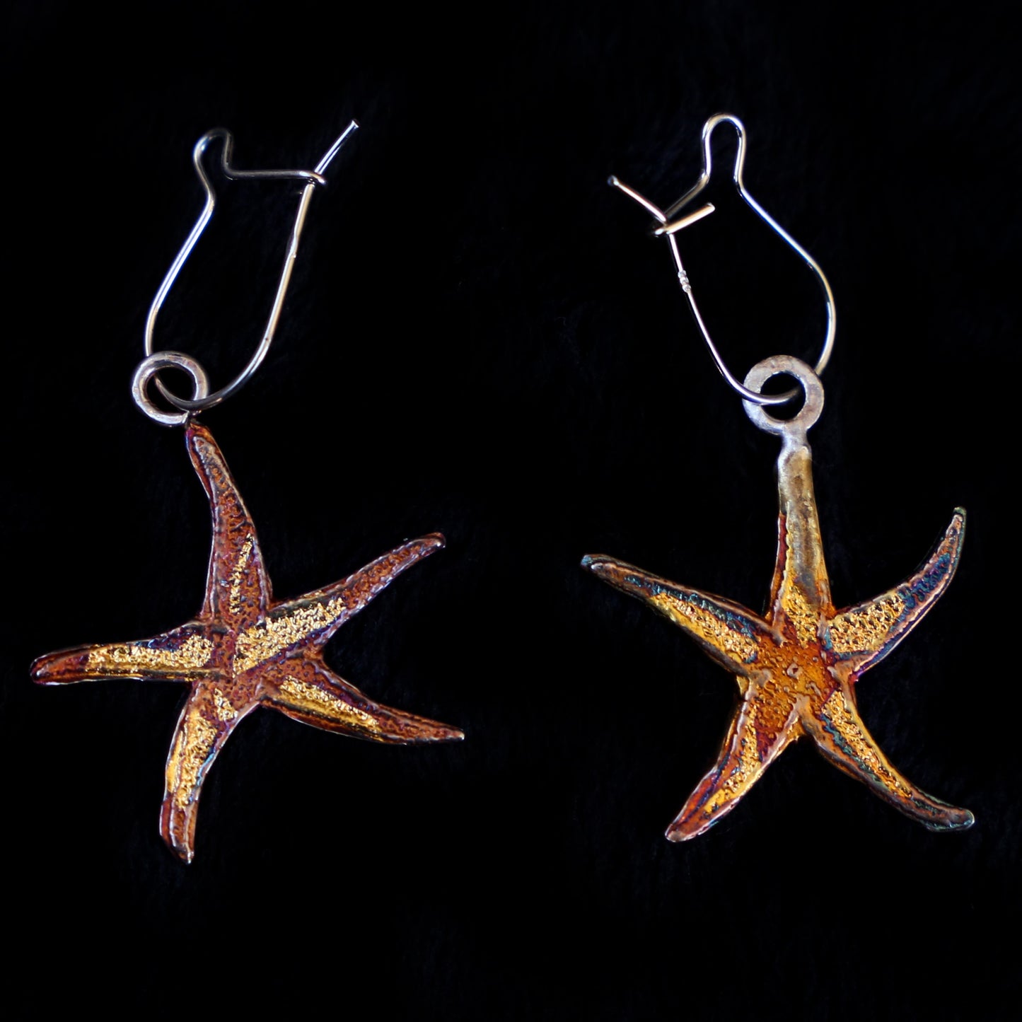 Gold Starfish Earrings - HIMANI SILVER JEWELRY