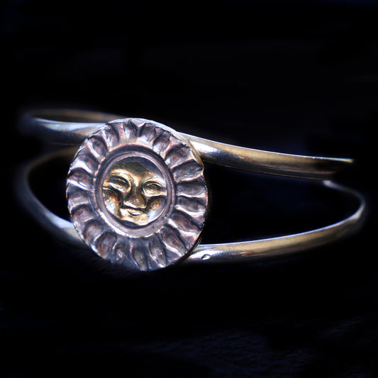 Bracelet With Sun Face Medallion - HIMANI SILVER JEWELRY